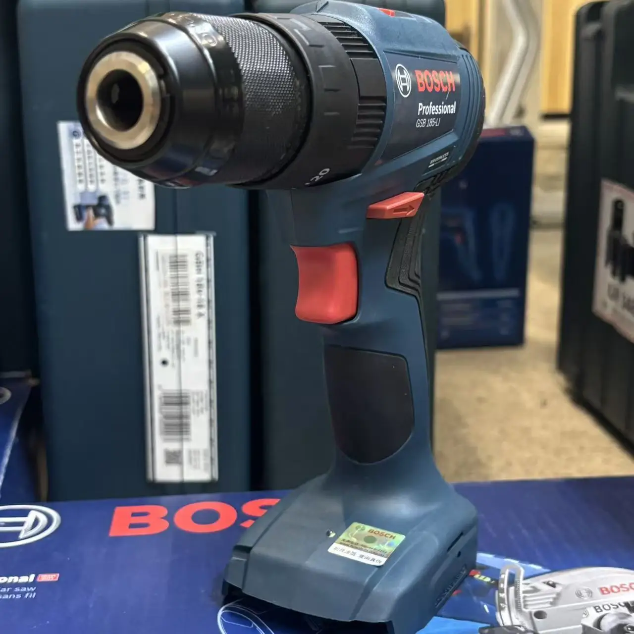 Bosch Drill Gsb 18V - BOSCH GSB 185-LI Borstelloze Accu-slagboormachine 18V