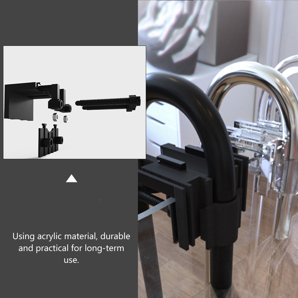 Plastic Pipe Clip - 2 stuks acryl bevestigingsklemmen voor waterleidingen,