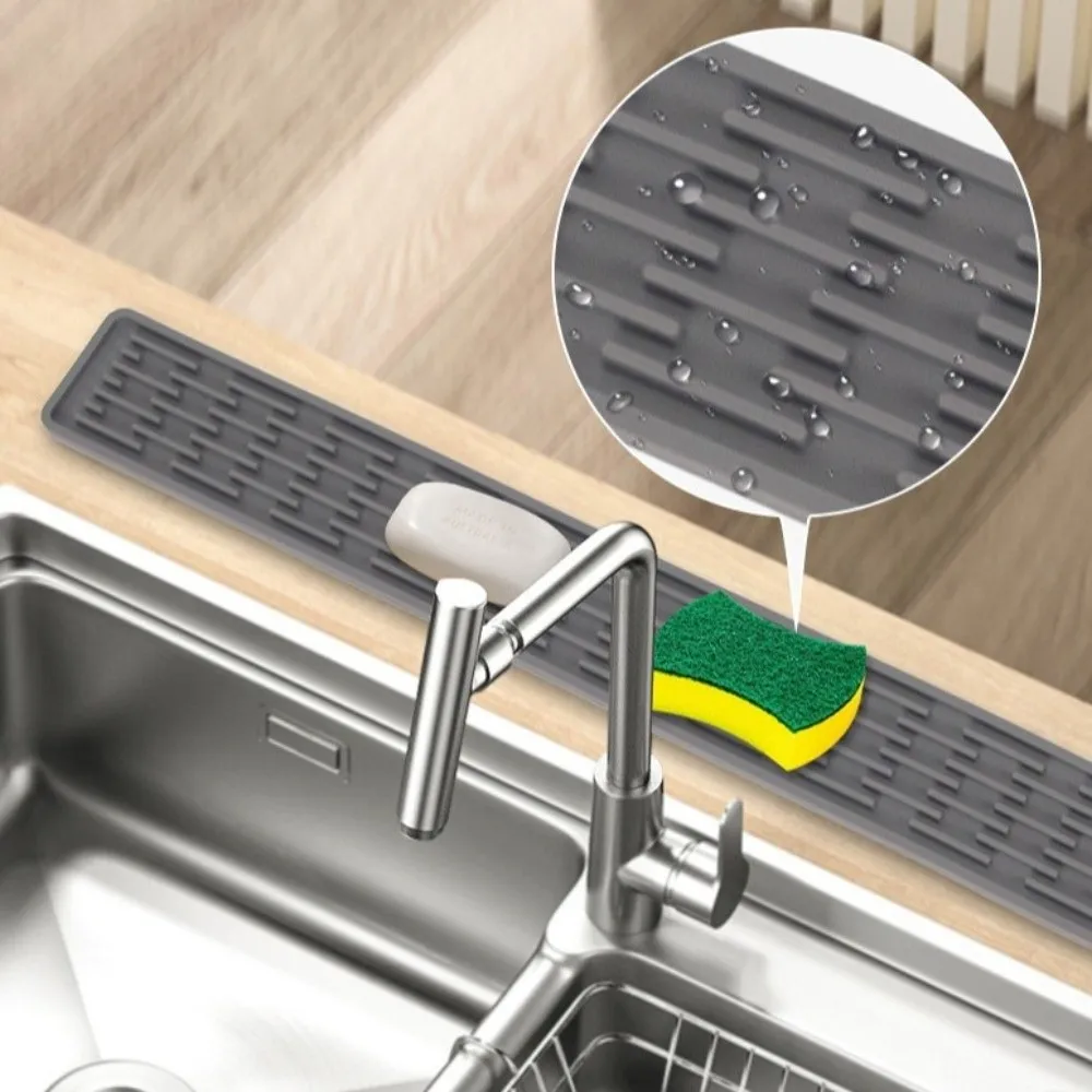 Silicone Tap Washer - Antislip siliconen afvoermat Opvouwbaar gebruiksvoorwerpen Langer