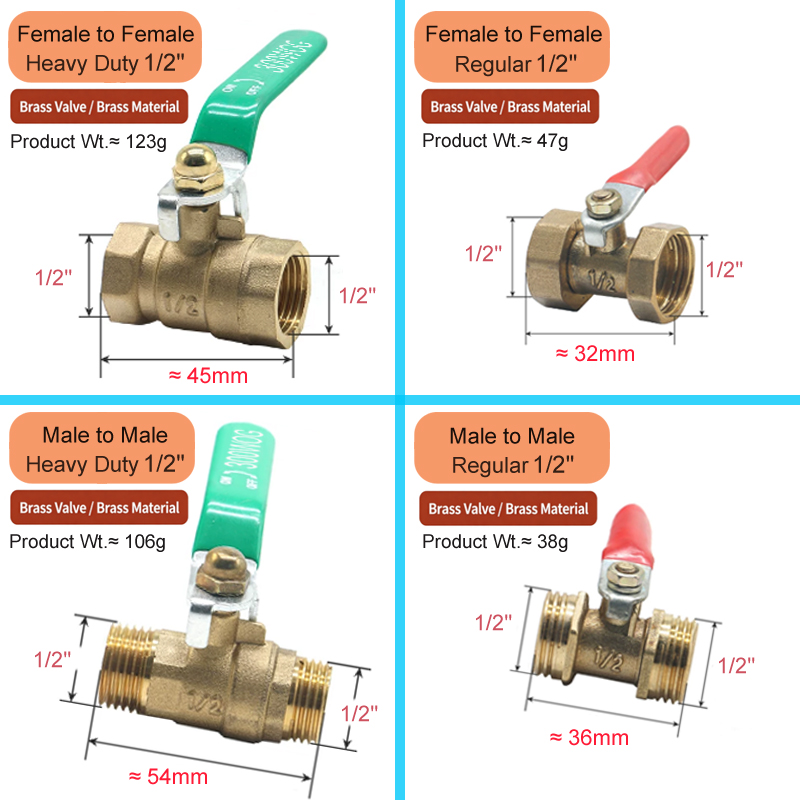 1/8' 1/4' 3/8' 1/2' Messing Kl - Compression Fitting Brass recensie en prijs