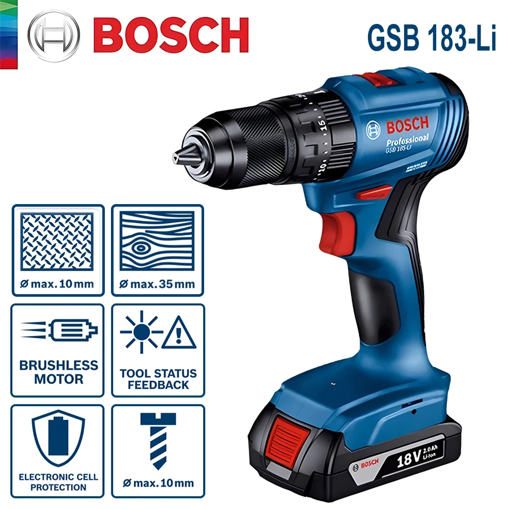 Bosch GSB 183-LI 18V Borstello - Bosch Drill Gsb 18V recensie en prijs